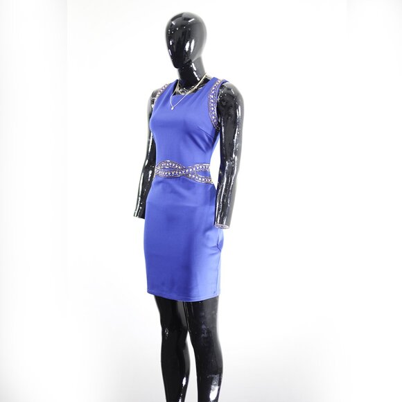 💃 Sparkly Royal Blue Sequin Mini - Party Perfect Bodycon 💎 - Picture 2 of 6